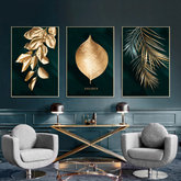 Toile - Gold Leaves